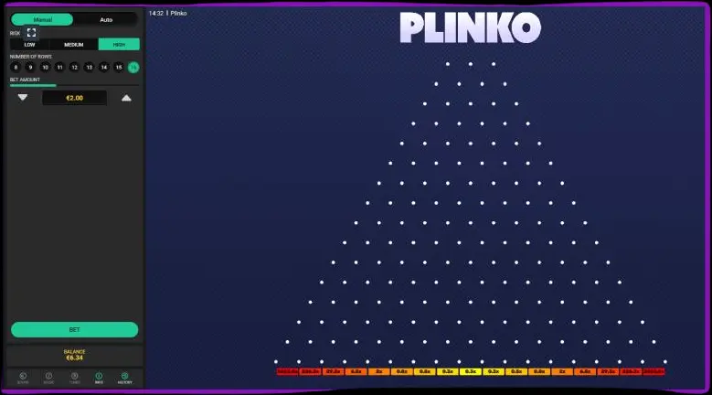 كيف تبدأ اللعب Plinko في الكازينو على الإنترنت؟